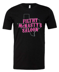 Image 1 of Filthy McNasty's Bella Canvas Unisex - Pink Logo