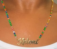 Multicolor custom necklace 
