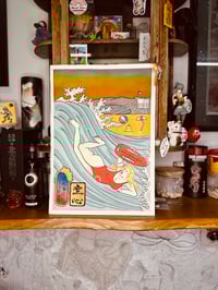Diving Pamela of baywatch
