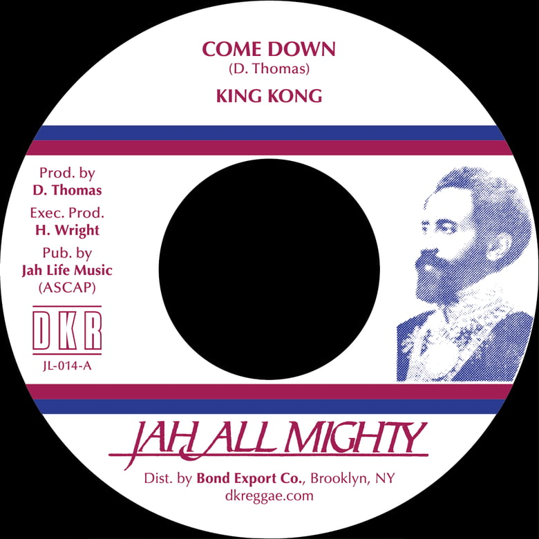 Image of King Kong - Come Down 7" (Jah All Mighty)