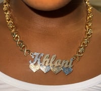 18k twisted chunky necklace 