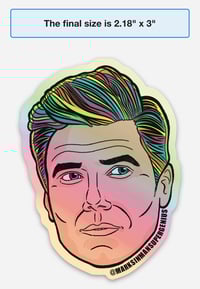 Image 4 of Capt. Christopher Pike from Strange New Worlds Sticker