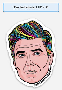 Image 3 of Capt. Christopher Pike from Strange New Worlds Sticker