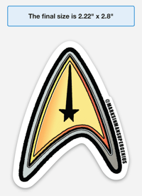 Image 3 of Star Trek Command Delta Badge Sticker