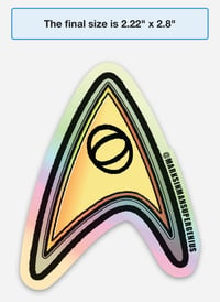 Image 4 of Star Trek Science Delta Badge Sticker