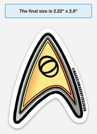 Image 3 of Star Trek Science Delta Badge Sticker