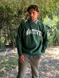 Image 3 of Green LA Native Crewneck