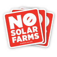 Image 1 of 'No Solar Farms' Car Magnet (3-Pack)