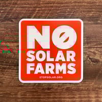 Image 3 of 'No Solar Farms' Car Magnet (3-Pack)