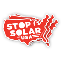 Image 1 of 'Stop Solar USA - America' Car Magnet (3-Pack)