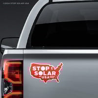 Image 2 of 'Stop Solar USA - America' Car Magnet (3-Pack)