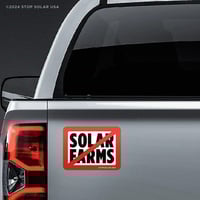 Image 2 of 'Slash Solar Farms' Car Magnet (3-Pack)