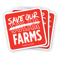 Image 1 of 'Save Our Farms' Car Magnet (3-Pack)