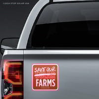 Image 2 of 'Save Our Farms' Car Magnet (3-Pack)