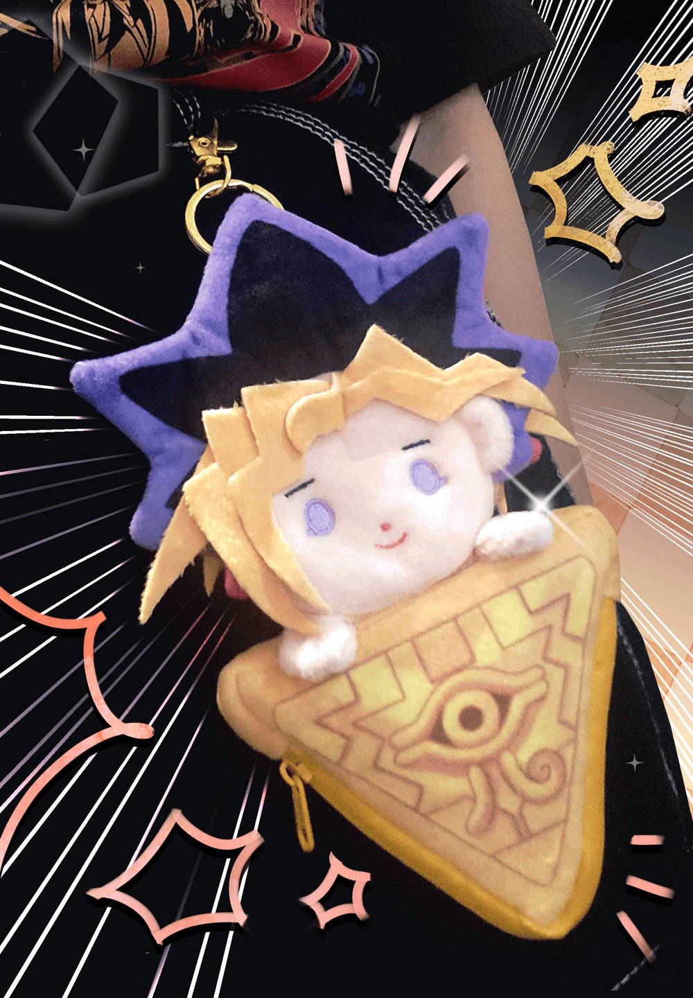 YGO Plush Coin Pouch Keychains