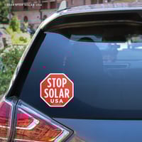 Image 2 of 'Stop Solar USA' Window Cling (3-Pack)