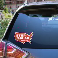 Image 2 of 'Stop Solar USA - America' Window Cling (3-Pack)