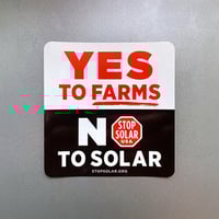 Image 3 of 'Yes to Farms' Window Cling