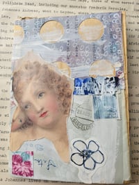 Image 1 of Mini Motherboard Collaged Journal with Vintage Ephemera