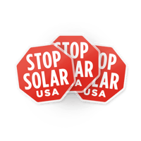 Image 1 of 'Stop Solar USA' Acrylic Pin (3-Pack)
