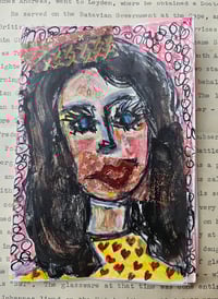 Image 1 of One-of-a-Kind Tiny Zine with Vintage 1970s Manuscript Paper