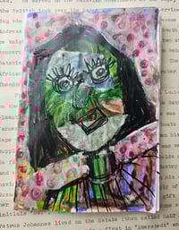 Image 1 of Original Tiny Zine with Vintage 1970s Manuscript Paper