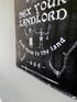 Hex Your Landlord - A2 Lino Print  Image 4