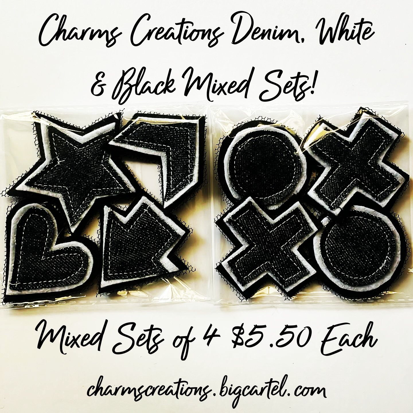 Image of *Made to Order* Denim, White & Black Mixed Sets