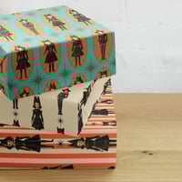 Image 3 of Halloween Paper Doll Wrapping Paper
