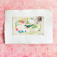 Image 1 of Art - original - 1883 original envelope - hand painted