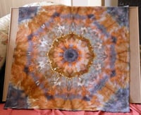 Image 1 of Autum Mandala Ice Dyed Tea Towel - FREE SHIPPING