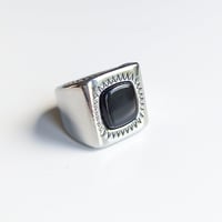 Image 2 of Black Onyx Ziggy Ring
