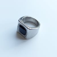 Image 1 of Black Onyx Ziggy Ring