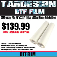 DTF Transfer Film 24" x 328FT (33cm x 100m) Double-Side Hot Peel