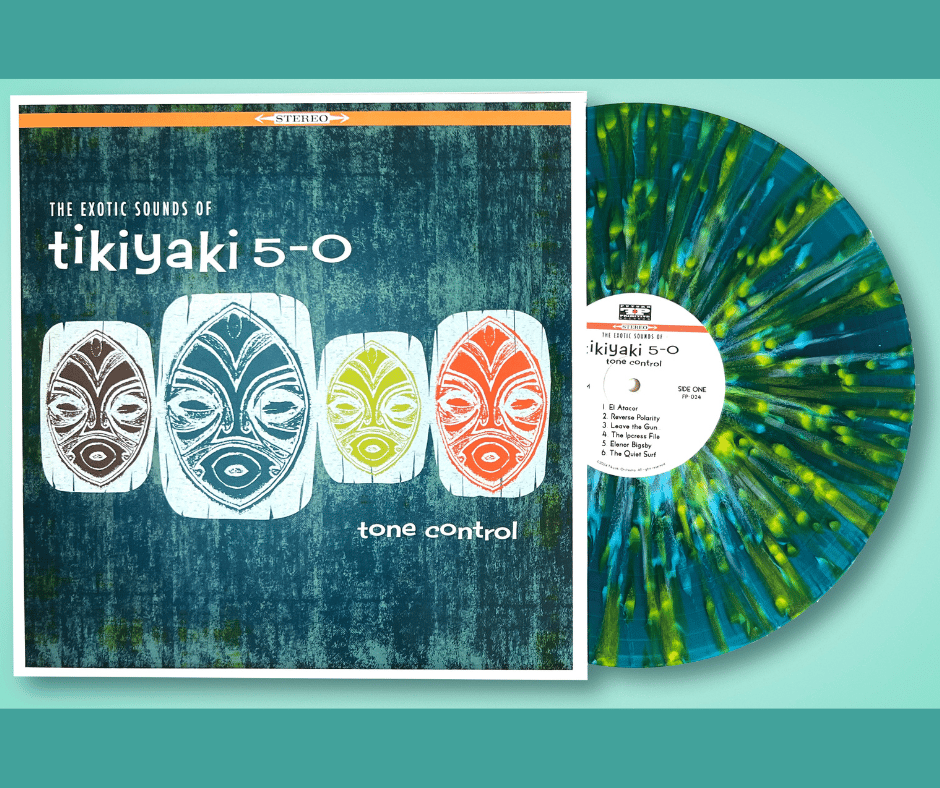 Image of The Exotic Sounds of Tikiyaki 5-0…Tone Control Vinyl LP and  T-Shirt Bundle 