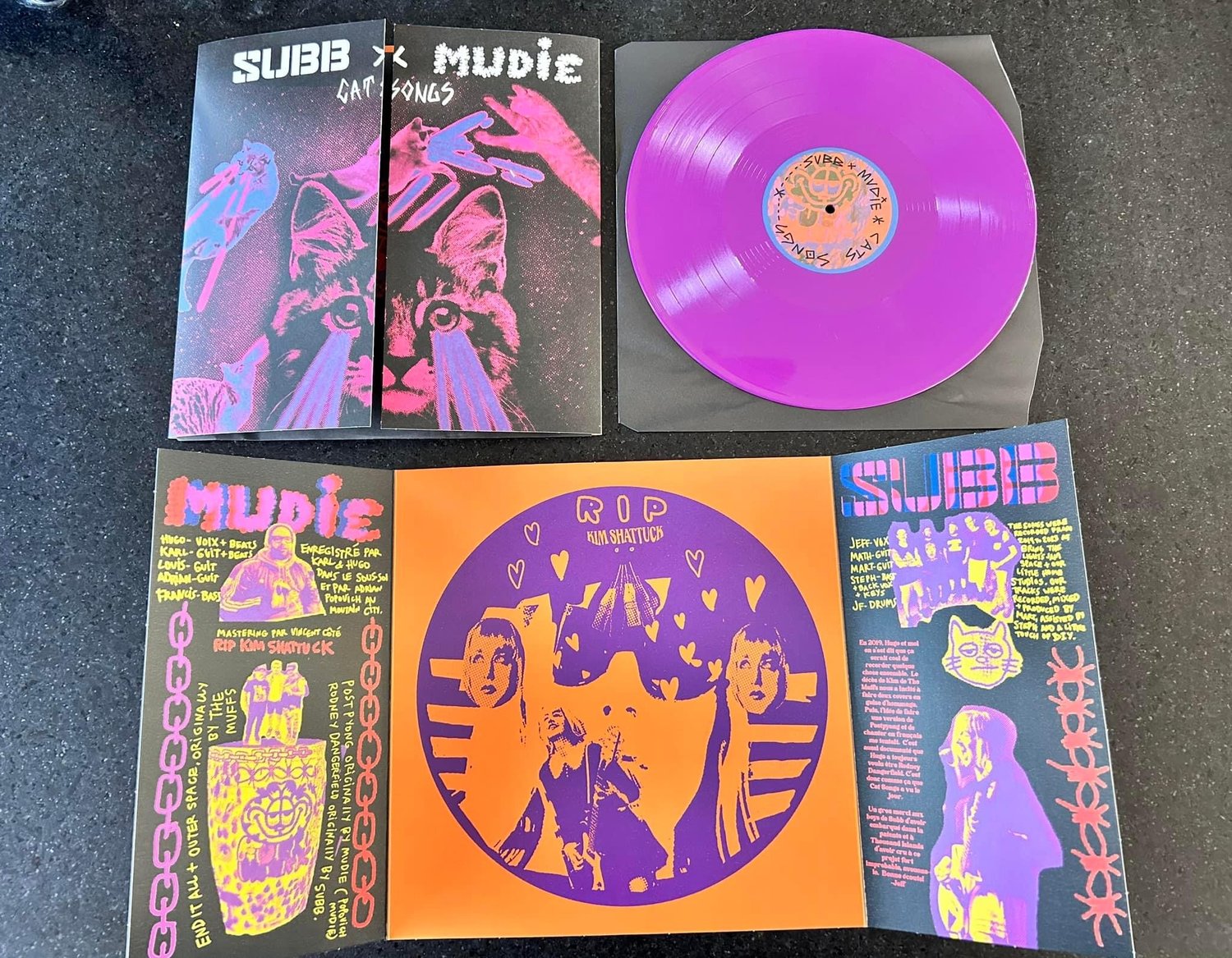 Image of Mudie x SUBB 1 sided 12'' Vinyl ( 4 chansons / 4 songs )