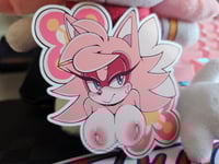 Image 2 of Floral Sensh Boobie Sticker