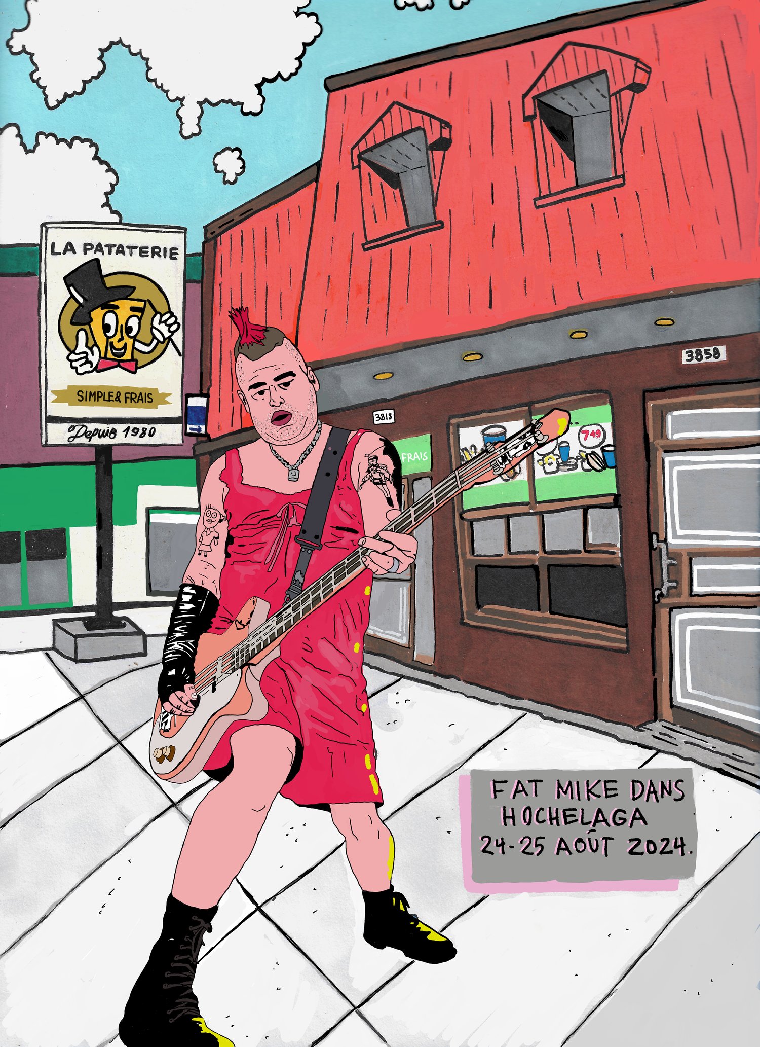 Image de "FAT MIKE dans Hochelaga" ART PRINT 