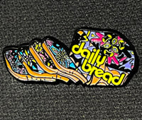 Image 1 of Daily Bread “Trippy Loaf” Pin 2.5” LE 100