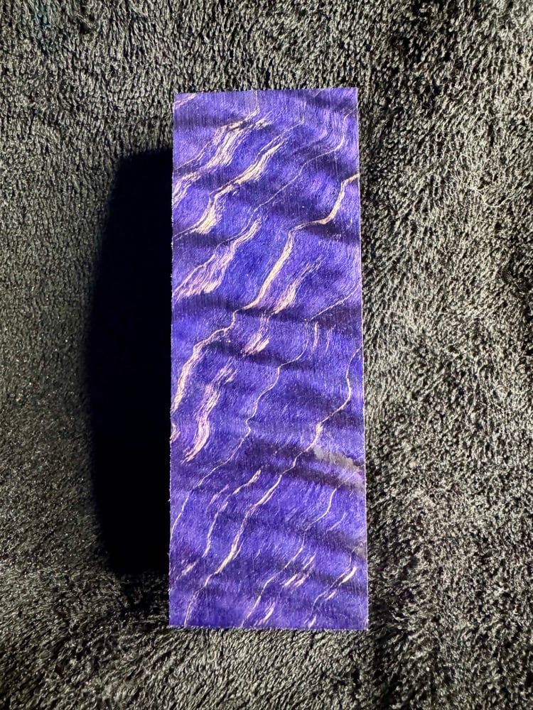 Image of Purple Quilted Maple Knife Block