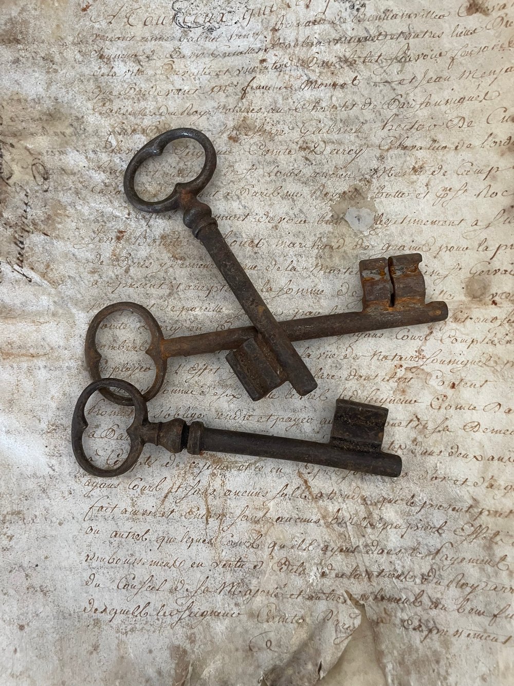 Image of Trio of Old French Keys 