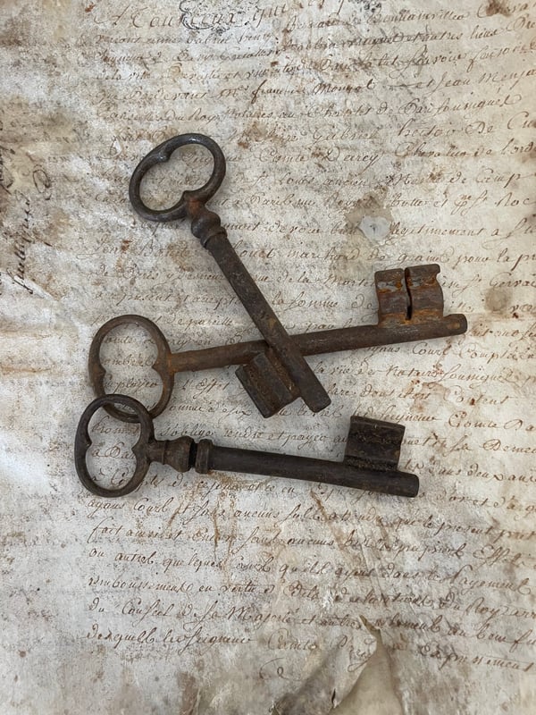 Image of Trio of Old French Keys 