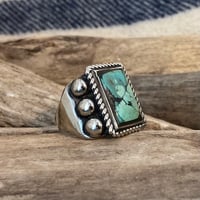 Image 2 of BALL TURQUOISE RING 