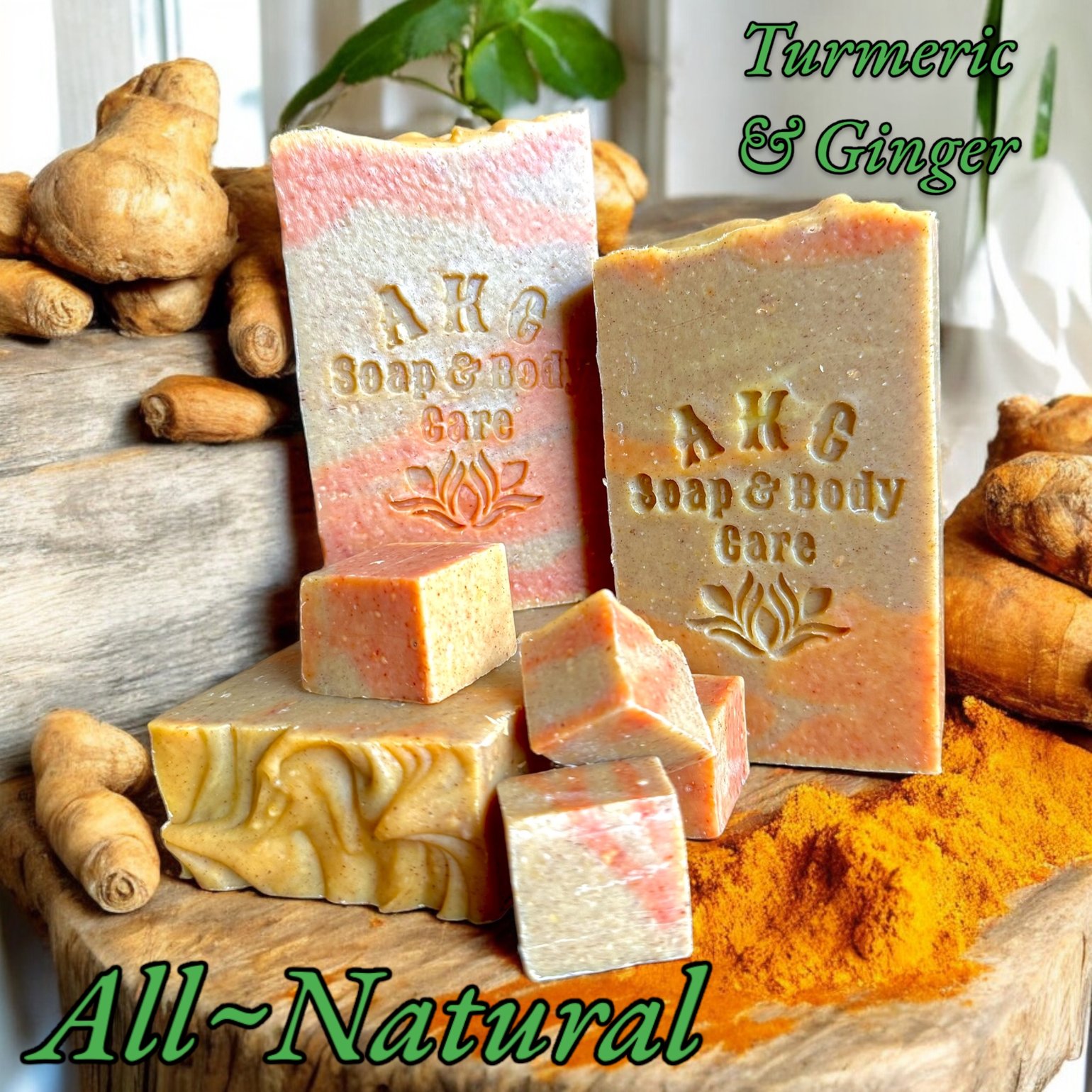 Image of All~Natural Turmeric & Ginger with Pumpkin CP Soap