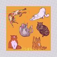 kitty shapes | print