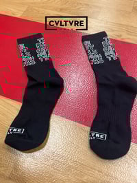 Image 1 of Black The Best Girls Are From Texas Crew Socks