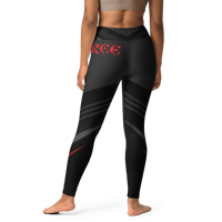 Image 5 of Crimson Stride FIERCE Yoga Leggings