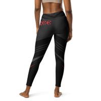 Image 10 of Crimson Stride FIERCE Yoga Leggings