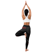 Image 18 of Crimson Stride FIERCE Yoga Leggings