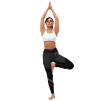 Image 17 of Crimson Stride FIERCE Yoga Leggings